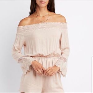 🦋 Charlotte Russe Off Shoulder Romper 🦋